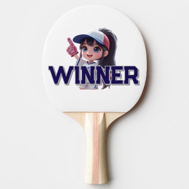 Raquete De Ping Pong vencedor fã esportes dall (Frente)