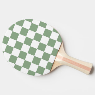 Raquete De Ping Pong Verde e branco do compartimento verificado
