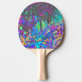 Raquete De Ping Pong Verde limão Trippy e Jardim Roxo