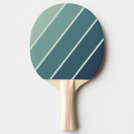 Raquete De Ping Pong Verde Oceano Nostálgico Bold Listrado