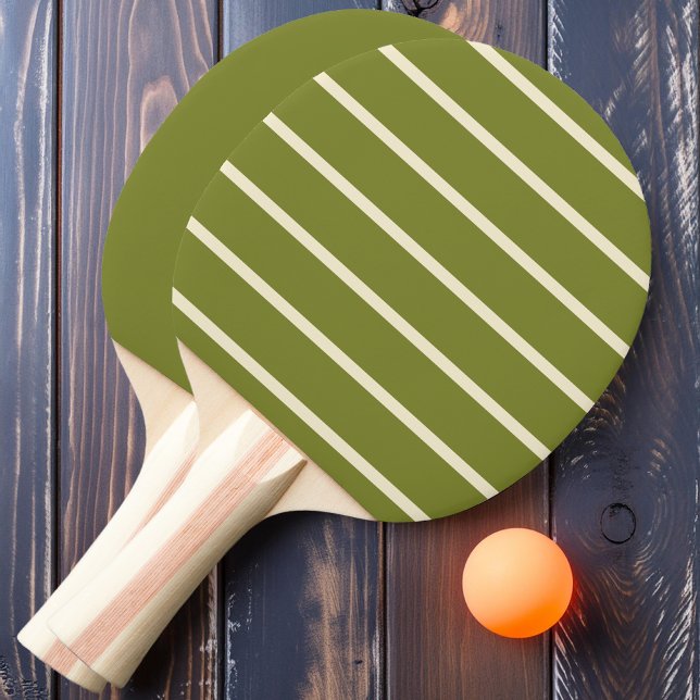 Raquete De Ping Pong Verde selvagem riscado e sólido (Criador carregado)
