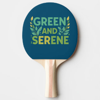 Raquete De Ping Pong Verde Serene