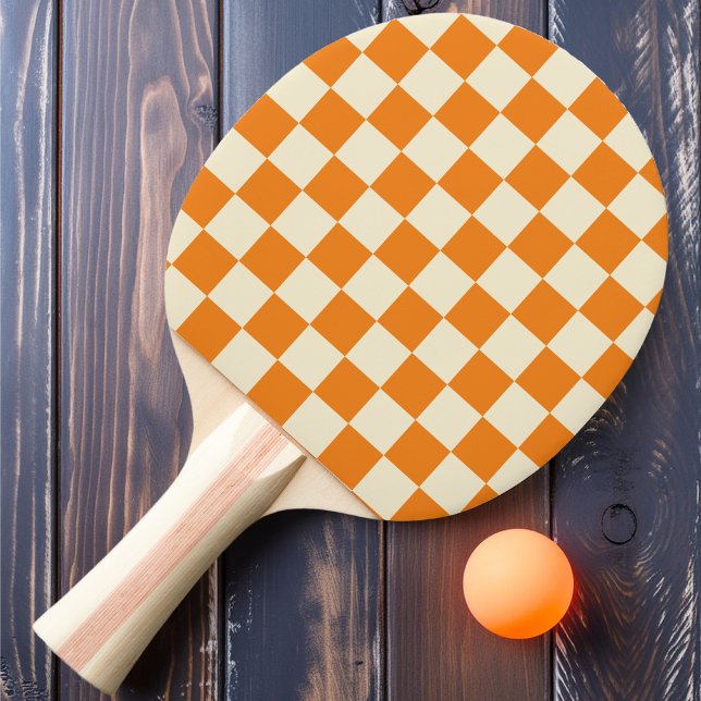 Raquete De Ping Pong Verificador de Laranja e Creme (Criador carregado)