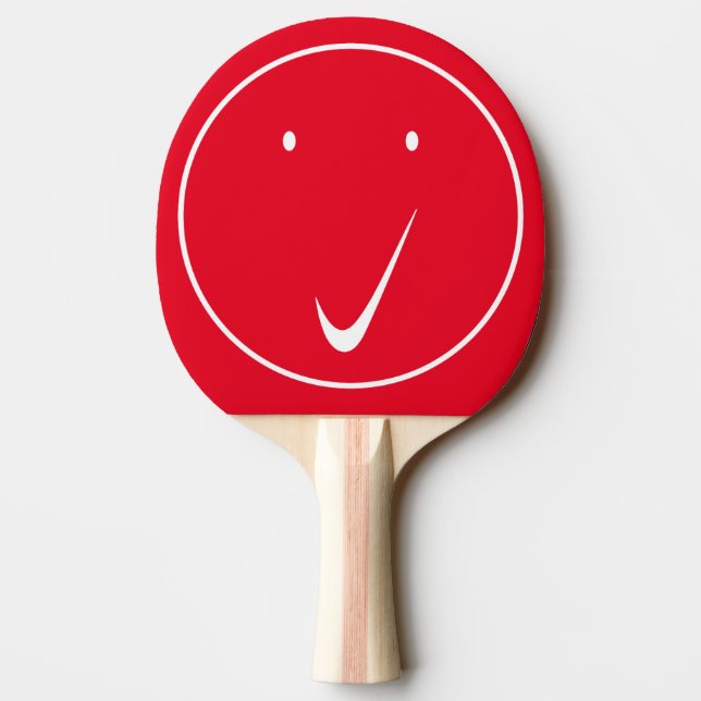 Raquete De Ping Pong Verificar face - Tique/Branco. (Verso)