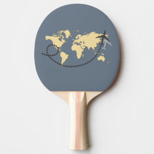 Raquete De Ping Pong viagem de vamos da ilustração mundial