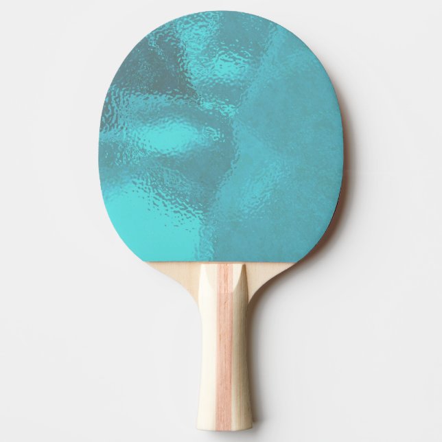 Raquete De Ping Pong Vidro Azul Aqua (Frente)