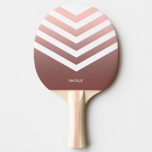 Raquete De Ping Pong Vigas Dourados cor-de-rosa