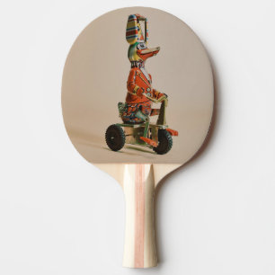 Raquete De Ping Pong Vintage Antique Toy Duck em Bike
