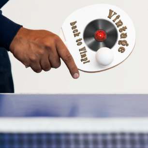 Raquete De Ping Pong Vintage - De volta ao Vinyl, o recorde voltou