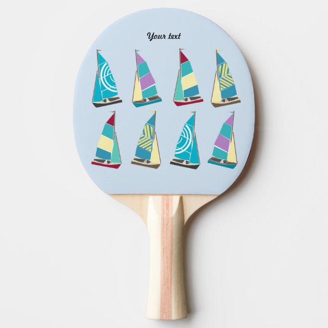 Raquete De Ping Pong Vintage Dinghies (Frente)