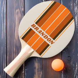 Raquete De Ping Pong Vintage Midnight Sunrise Listras de Tábua com Nom