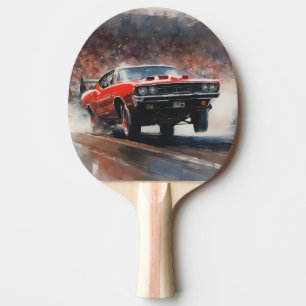 Raquete De Ping Pong Vintage Musculoso Carro