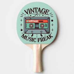 Raquete De Ping Pong Vintage Music Freak