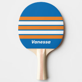 Raquete De Ping Pong Vintage New Amsterdam Faixa Larga com Nome