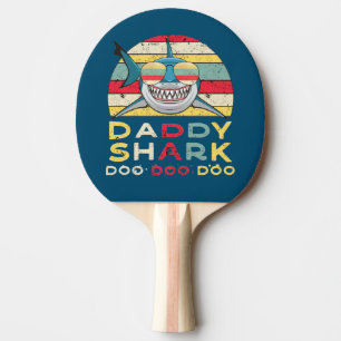 Raquete De Ping Pong Vintage Pai Shark "Doo Doo Doo"