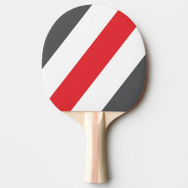 Raquete De Ping Pong Vintage Ponta de Asa Dividida Listras Ousadas