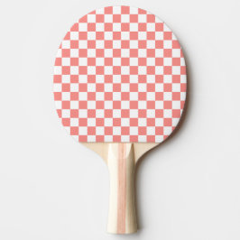 Raquete De Ping Pong Vintagem da prancheta de xerostes vermelhos pastel