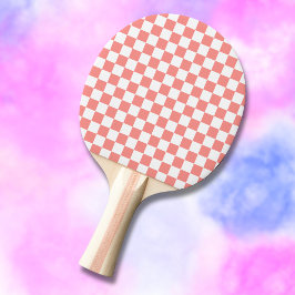 Raquete De Ping Pong Vintagem da prancheta de xerostes vermelhos pastel