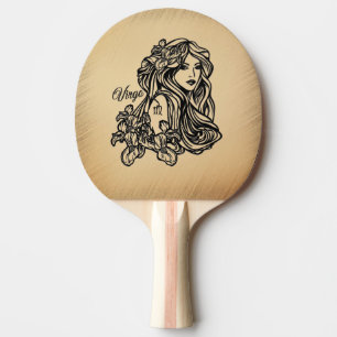 Raquete De Ping Pong Virgo Zodiac Rustic