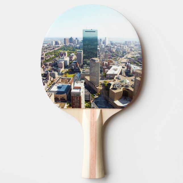 Raquete De Ping Pong Vista aérea de Boston 2 (Frente)