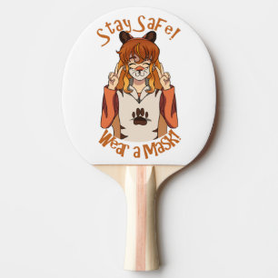 Raquete De Ping Pong Vista uma máscara!