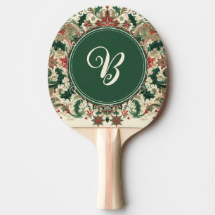Raquete De Ping Pong Vitoriano Personalizado/Clássico/Natais vintages