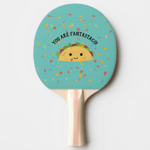Raquete De Ping Pong Você é Fantastaco Cute Kawaii Taco
