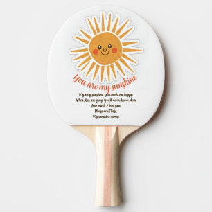 Raquete De Ping Pong Você é minha letra de sol