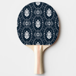 Raquete De Ping Pong Wallpaper Floral Vintage Invisível Fundo