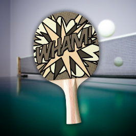Raquete De Ping Pong WHAM Funny Retro Legal Quic Book