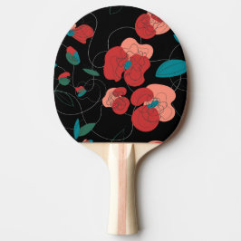 Raquete De Ping Pong Wildflower Wonderland | Fluxos estilizados