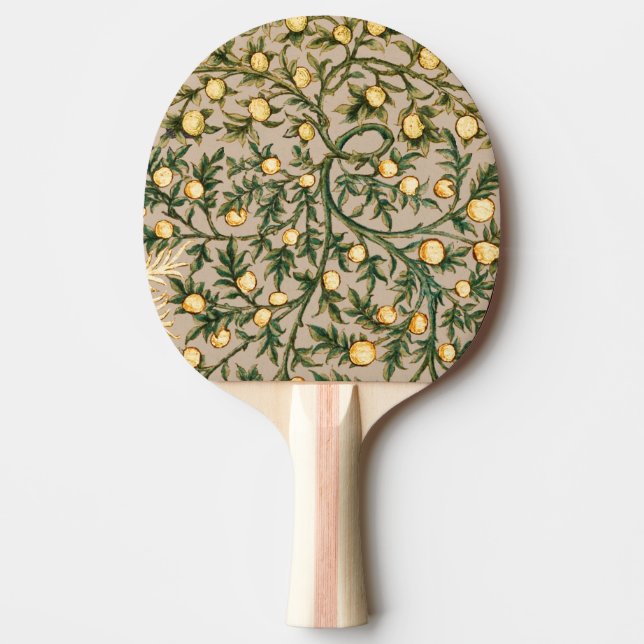 Raquete De Ping Pong William Morris Floral Fruta Garden Flower Classic (Frente)