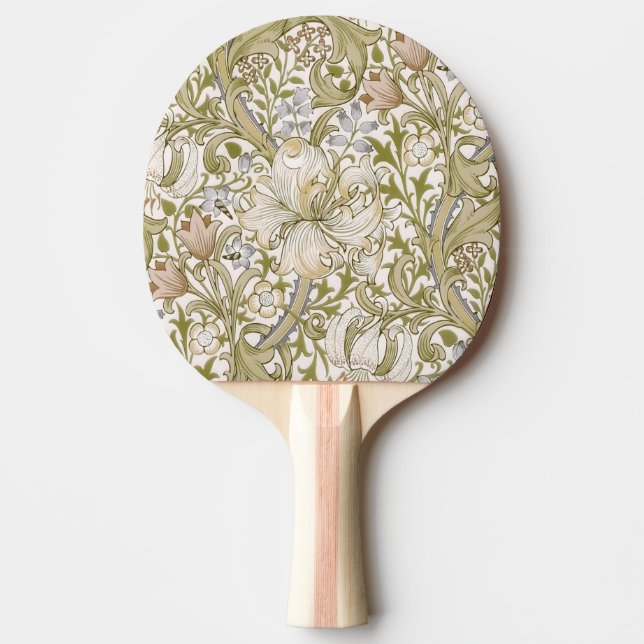 Raquete De Ping Pong William Morris Golden Lily Garden Flower Classic (Frente)