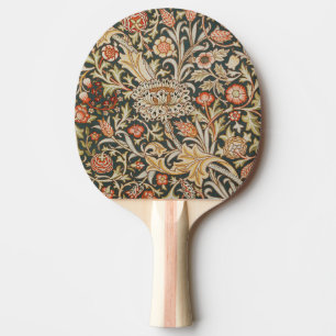 Raquete De Ping Pong William Morris Trent Garden Flower Classic Botânic
