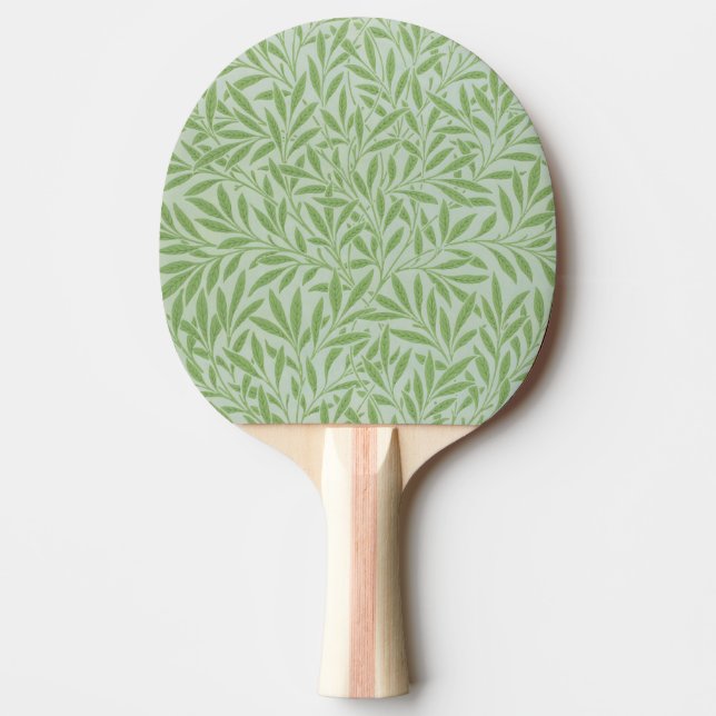 Raquete De Ping Pong William Morris Willow Flor Clássico Verde (Frente)