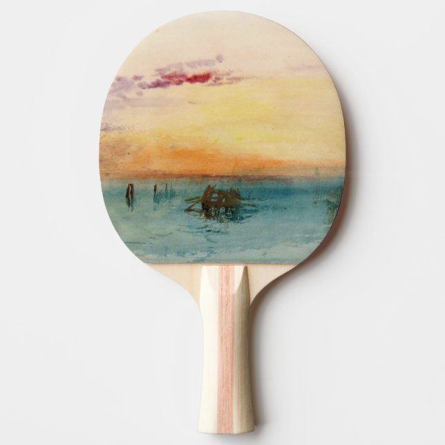 Raquete De Ping Pong William Turner - A laguna perto de Veneza no Sunse (Frente)