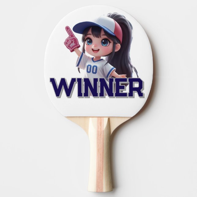 Raquete De Ping Pong winner fan sports dall (Frente)