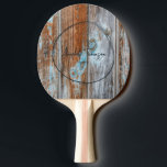 Raquete De Ping Pong Worn Blue Wash Wood Name in Drawn Circle<br><div class="desc">Worn Blue Wash Wood Name in Drawn Circle Ping Pong Paddle brings a relaxed coastal charm to every rally, blending playful competition with a sense of easygoing style. The circular motif creates a balanced and eye catching focal point that feels both casual and distinctive, evoking breezy afternoons and lively gatherings...</div>