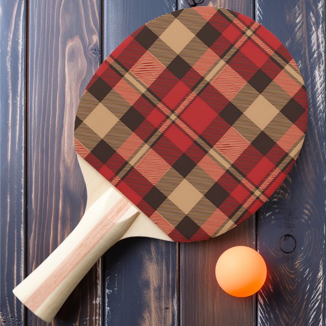 Raquete De Ping Pong Xadrez Âmbar de Outono (Criador carregado)