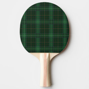 Raquete De Ping Pong Xadrez Clan Walsh Tartan Green Checkered