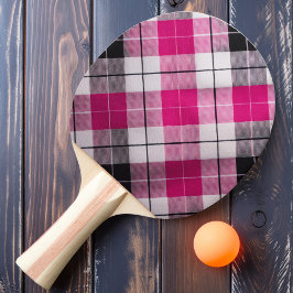 Raquete De Ping Pong Xadrez Cor-de-Rosa Doce