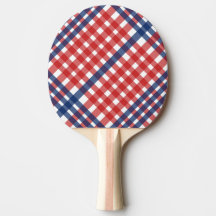 Xadrez de Gingham Vermelho, Branco e Azul
