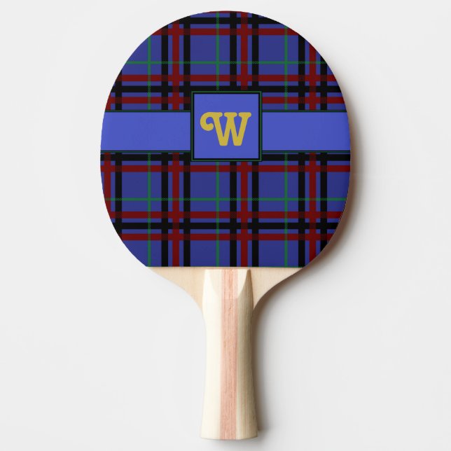 Raquete de Ping Pong Xadrez Tons de Joia (Frente)