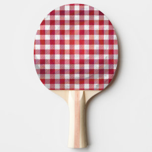 Raquete De Ping Pong Xadrez Verificada De Preto E Branco