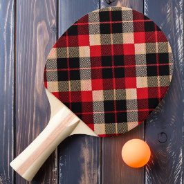 Raquete De Ping Pong Xadrez Vermelho da Noite