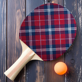 Raquete De Ping Pong Xadrez Vermelho Retro