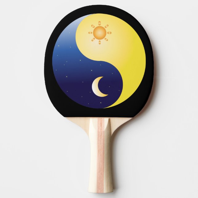 Raquete De Ping Pong Yin Yang, Sun Moon (Frente)