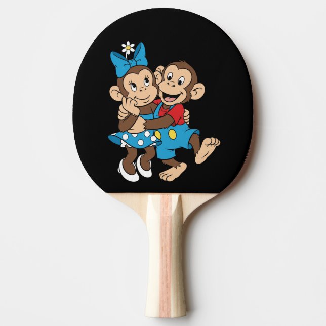 Raquete De Ping Pong Zina e Mimo estão flertando. (Frente)
