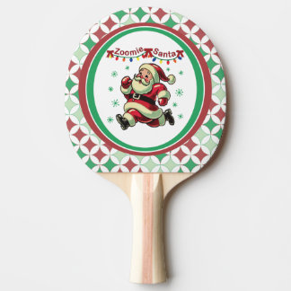 Raquete De Ping Pong Zoomie Santa Christmas