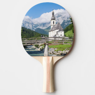Raquete De Tênis De Mesa A igreja paroquial de Ramsau na Baviera, Alemanha